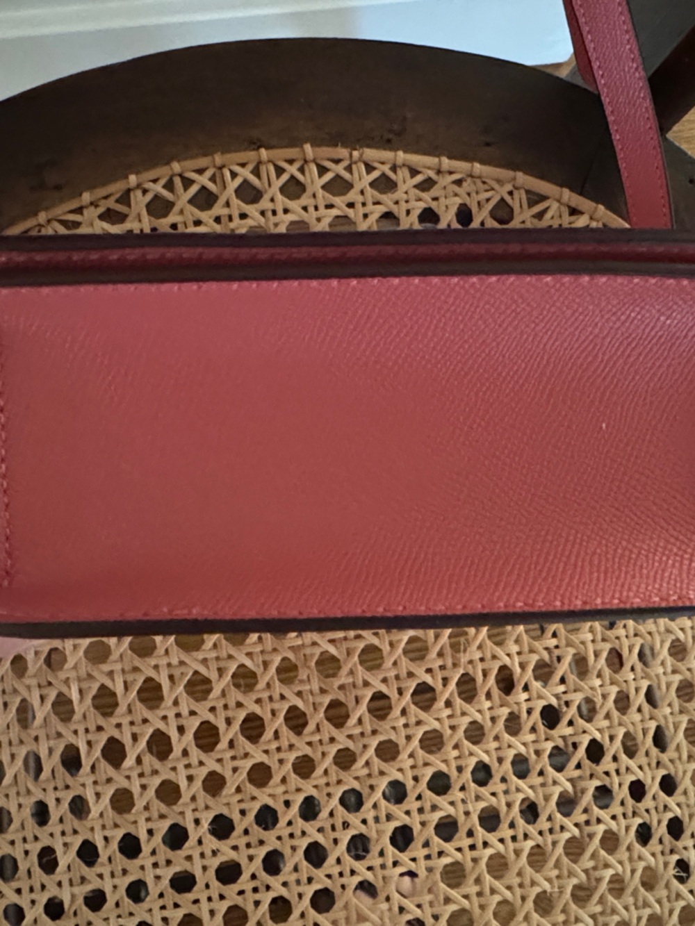 Coach Coral Pink Pebbled Leather Crossbody Bag - Picture 3 of 6